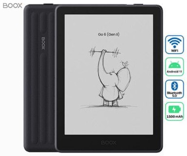 ONYX E-čitač BOOX Go 6 Gen II, 6", 32 GB, Wi‑Fi, ljubičasta
